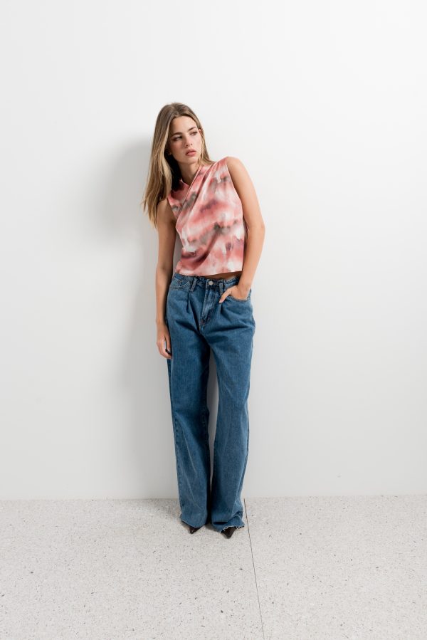 Blusa Cruzada Estampada