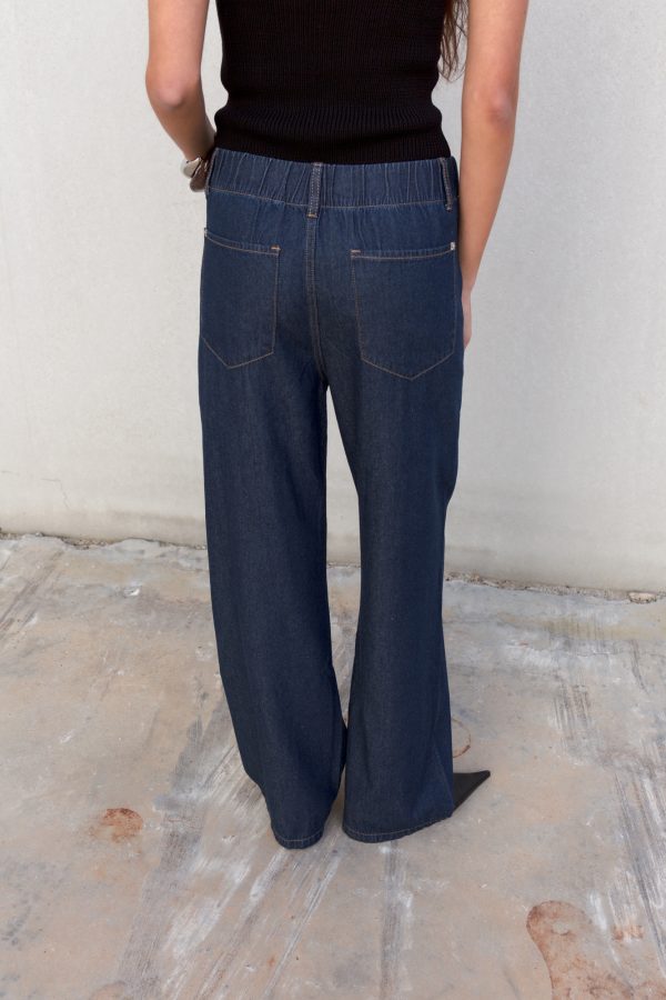 PANTALON FLUIDO EFECTO DENIM - Imagen 5