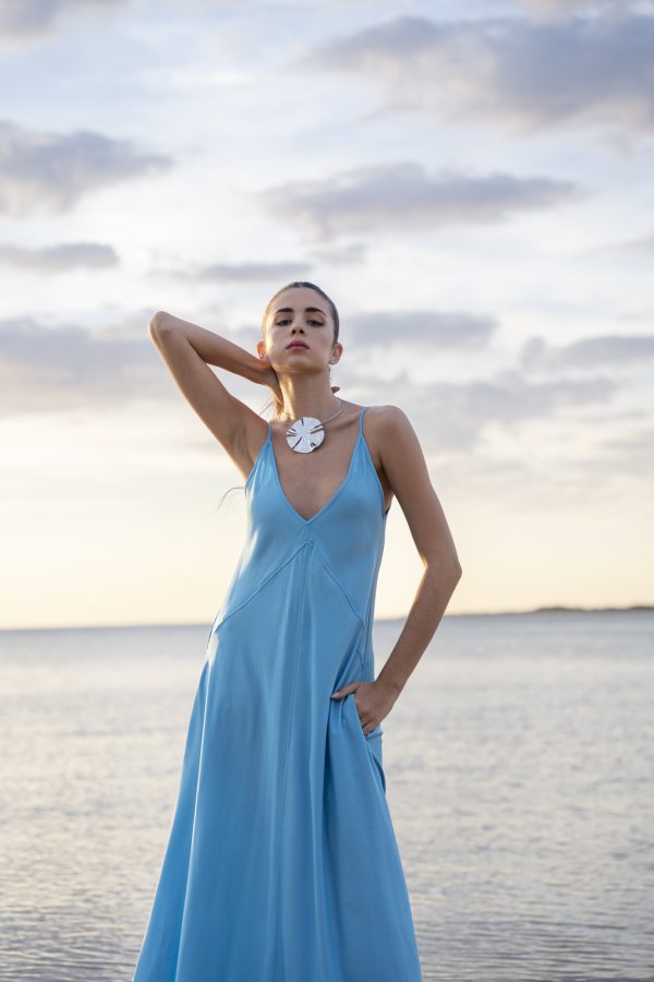 VESTIDO MIDI CON TIRANTES - Imagen 3