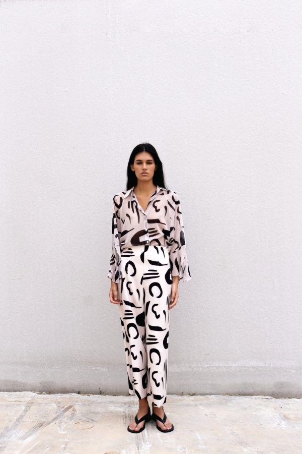 PANTALON FLUIDO ESTAMPADO - Imagen 3