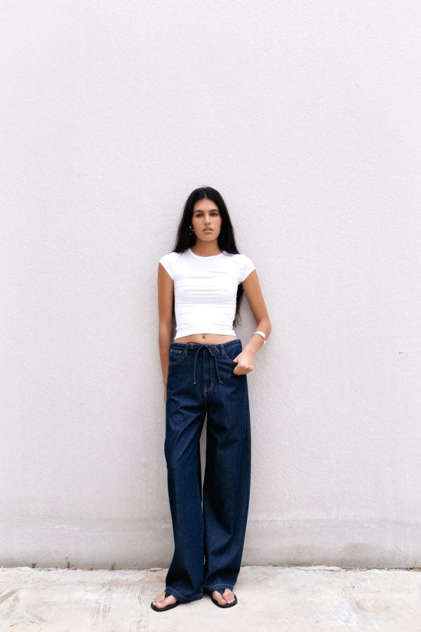 PANTALON FLUIDO EFECTO DENIM