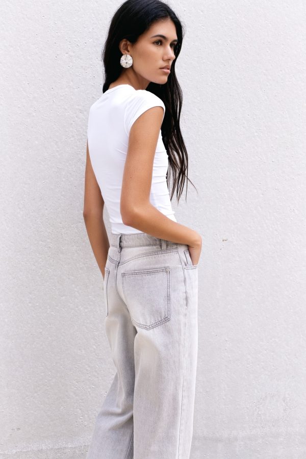 JEANS WIDE LEG TIRO MEDIO FULL LENGTH - Imagen 5