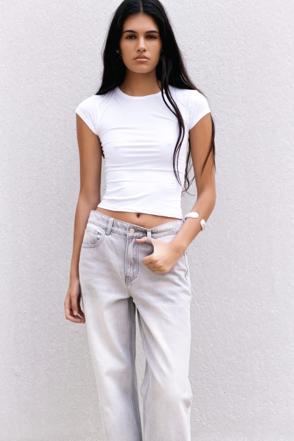 JEANS WIDE LEG TIRO MEDIO FULL LENGTH - Imagen 2