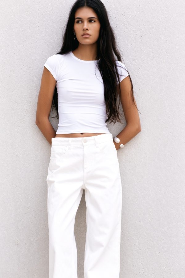 JEANS WIDE LEG TIRO MEDIO FULL LENGTH - Imagen 2