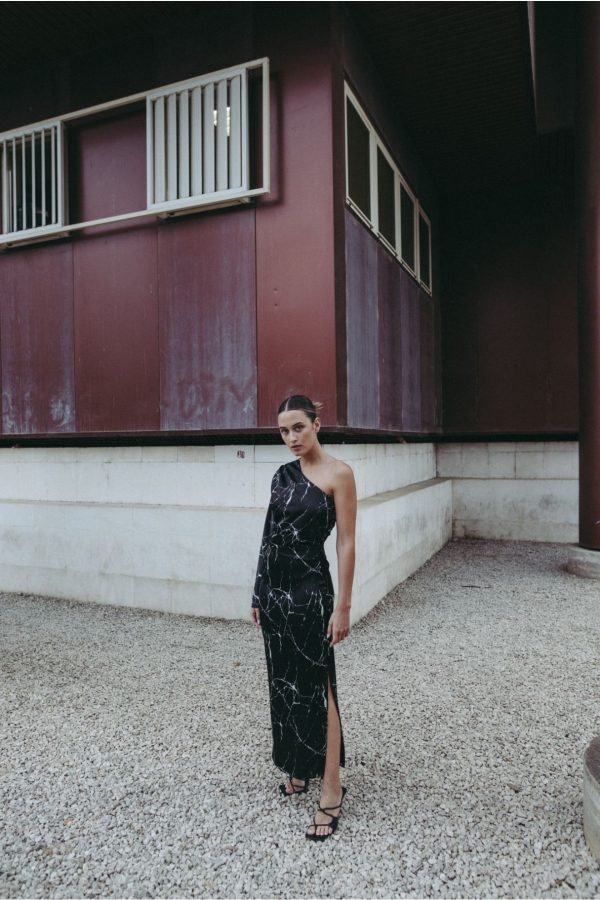 VESTIDO MIDI ASIMETRICO - Imagen 2