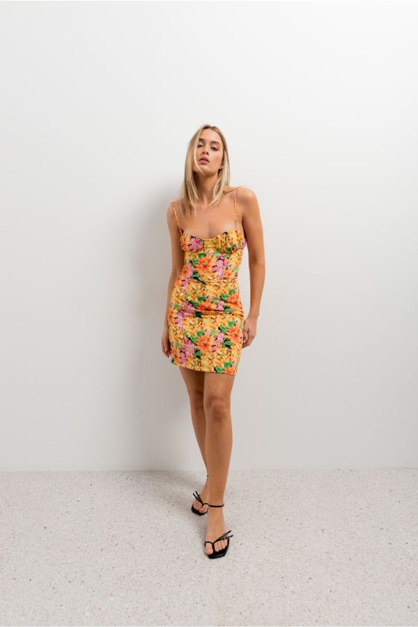 VESTIDO ESTAMPADO CORSETERO - Imagen 3
