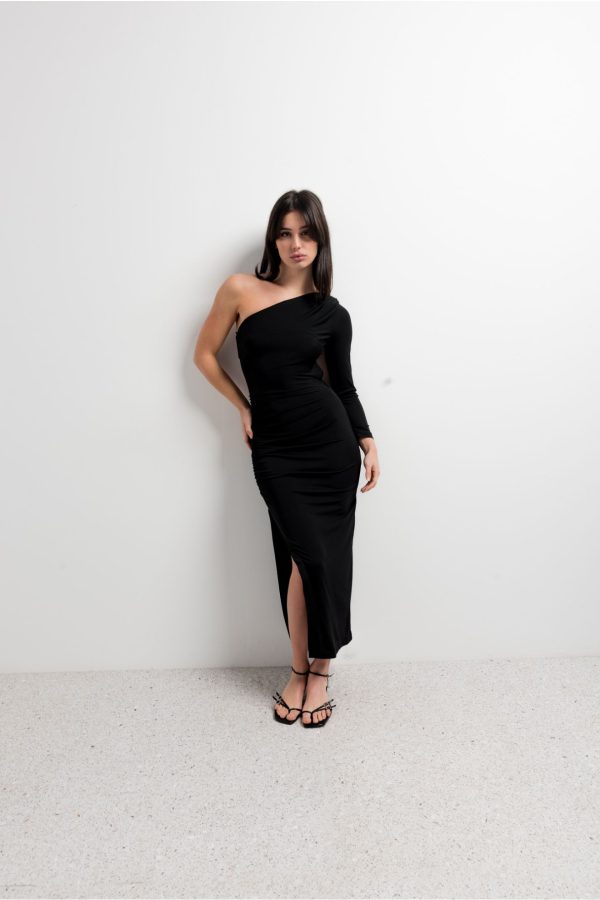 VESTIDO MIDI ASIMETRICO - Imagen 3