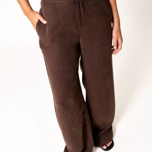 PANTALON FLUIDO MARRÓN