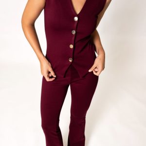 PANTALON PUNTO TEXTURA FLARE