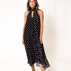 VESTIDO ASIMETRICO LUNARES