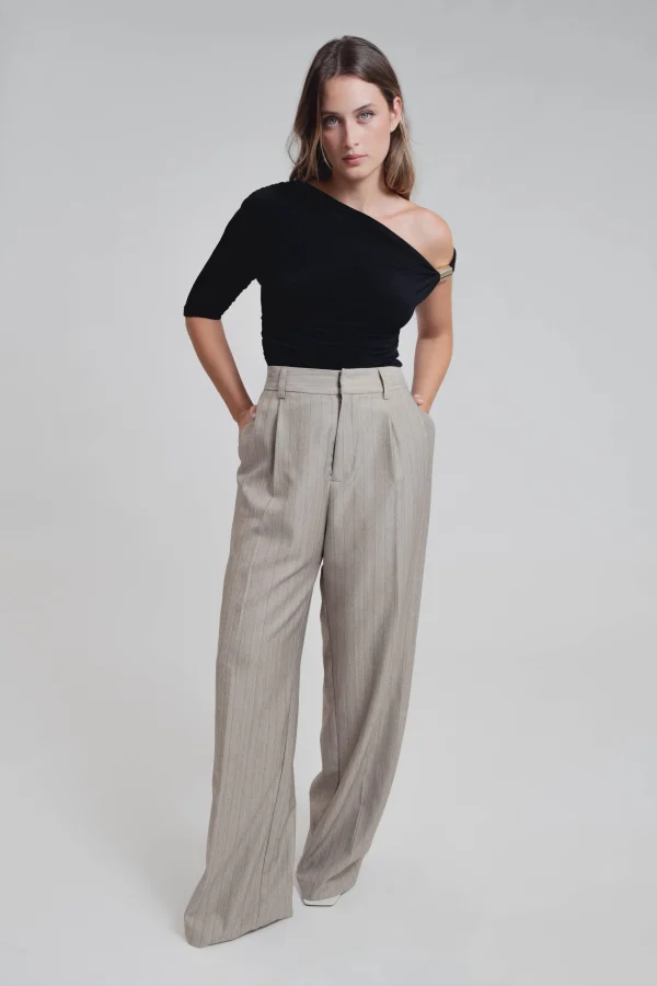 PANTALÓN PINZAS RAYA DIPLOMÁTICA - Imagen 2