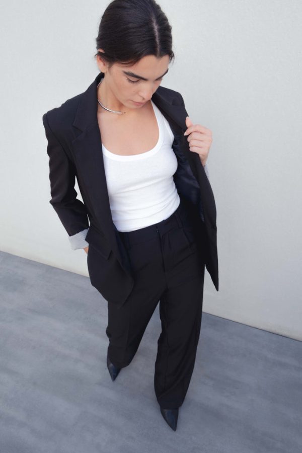 BLAZER PUÑO ESTAMPADO NEGRO - Imagen 2