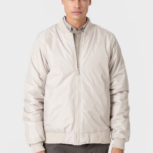 CAZADORA BOMBER BEIGE