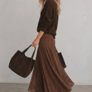 FALDA MIDI LUNARES